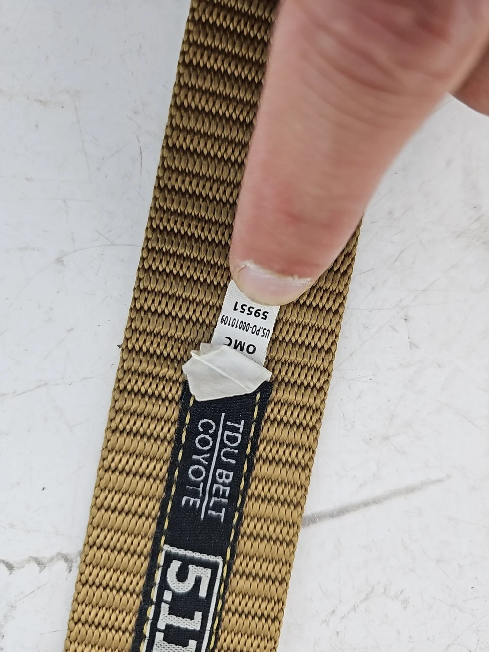 5.11 Tactical TDU Belt Coyote Tan